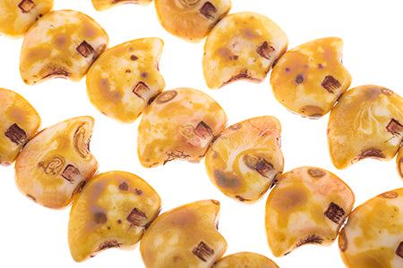 Glass Beads Flat Bear Shape