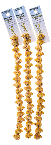 Glass Beads Flat Bear Shape