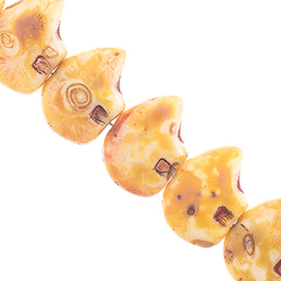 Glass Beads Flat Bear Shape