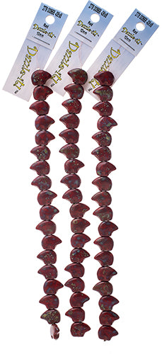 Glass Beads Flat Bear Shape