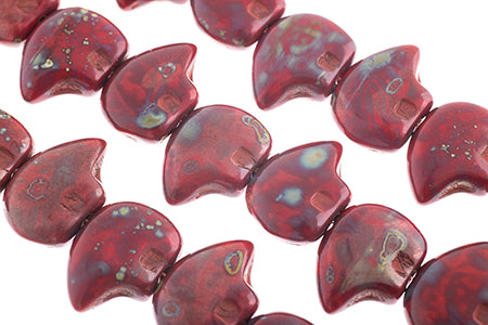 Glass Beads Flat Bear Shape