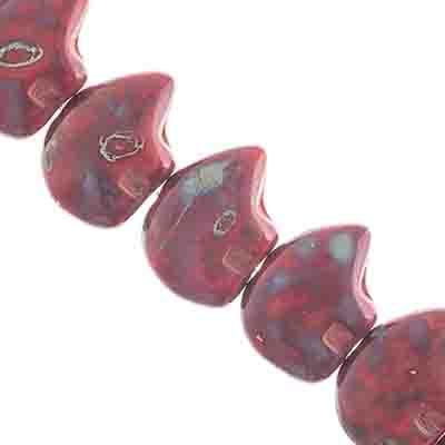 Glass Beads Flat Bear Shape