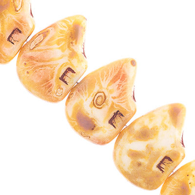 Glass Beads Flat Bear Shape