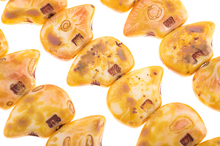 Glass Beads Flat Bear Shape