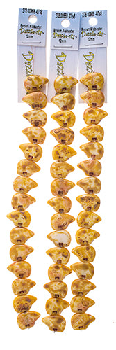 Glass Beads Flat Bear Shape