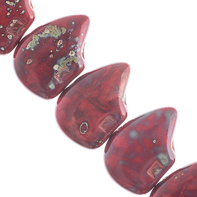 Glass Beads Flat Bear Shape
