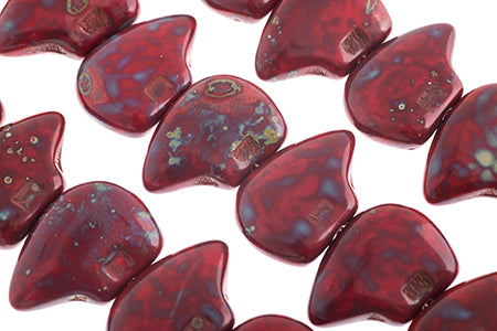 Glass Beads Flat Bear Shape