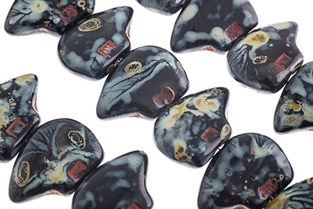 Glass Beads Flat Bear Shape