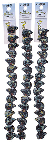 Glass Beads Flat Bear Shape