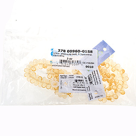 Czech Preciosa Pip Beads Transparent