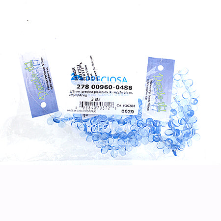 Czech Preciosa Pip Beads Transparent