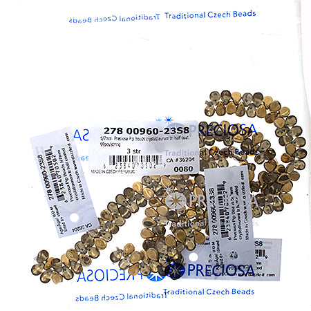 Czech Preciosa Pip Beads Transparent