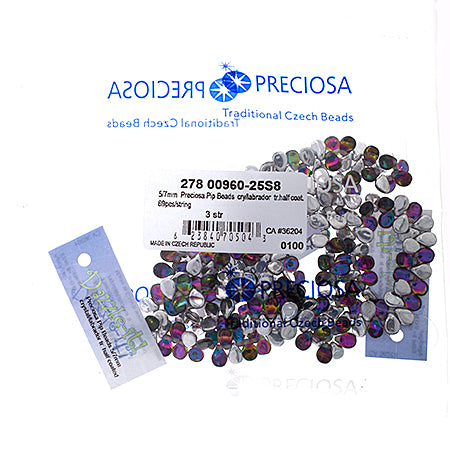 Czech Preciosa Pip Beads Transparent