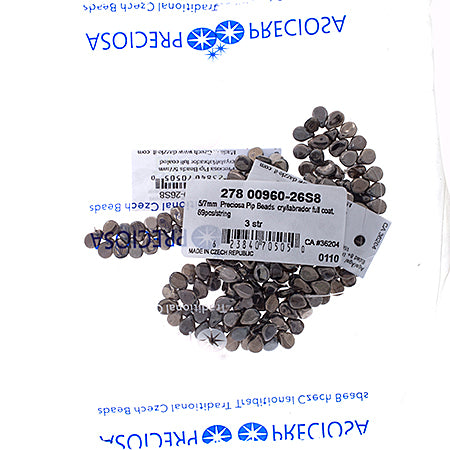 Czech Preciosa Pip Beads Transparent