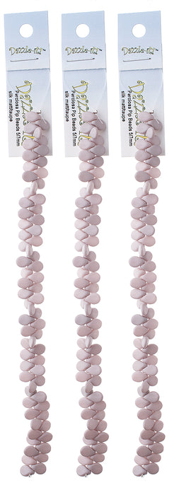 Czech Preciosa Pip Beads Opaque Silk Matte