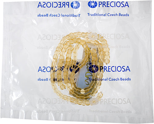 Czech Pellet 4x6mm Soutache Transparent