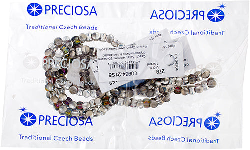 Czech Pellet 4x6mm Soutache Transparent