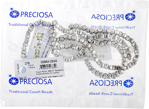 Czech Pellet 4x6mm Soutache Transparent