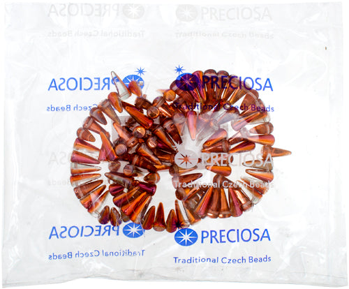 Glass Spike Beads Transparent