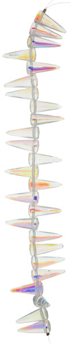 Glass Spike Beads Transparent