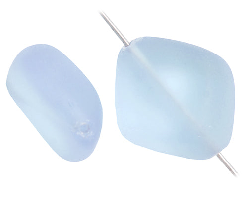 Glass Bead 24x20mm Stone Shape Transparent Alexandrite Matt