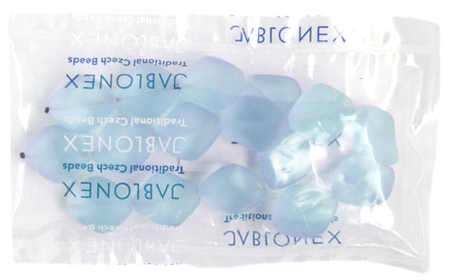 Glass Bead 24x20mm Stone Shape Transparent Alexandrite Matt