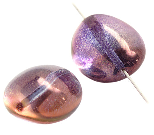 Glass Bead 26x22mm Stone Shape Strung 