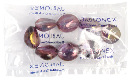 Glass Bead 26x22mm Stone Shape Strung 