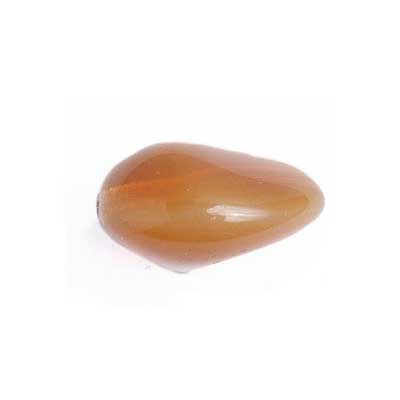 Glass Bead 26x22mm Stone Shape Strung