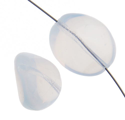 Glass Bead 26x22mm Stone Shape Strung 