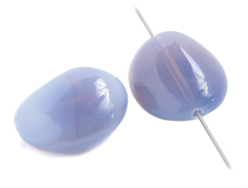 Glass Bead 26x22mm Stone Shape Strung 