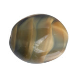 Glass Bead 26x22mm Stone Shape Strung