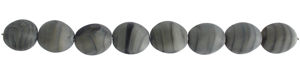 Glass Bead 26x22mm Stone Shape Strung 