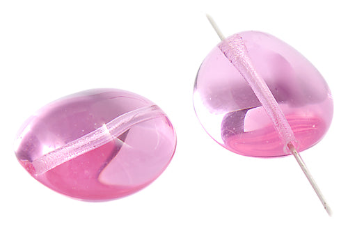 Glass Bead 26x22mm Stone Shape Strung 