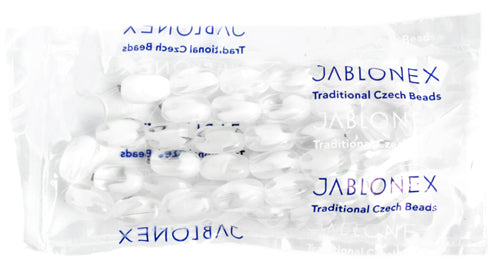 Glass Bead Oval Twist 16x11mm Silk w/Crystal Overlay