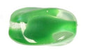 Glass Bead Oval Twist 16x11mm Silk w/Crystal Overlay