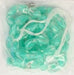 Glass Bead 17x12mm Twisted Rectangle with Crystal Overlay