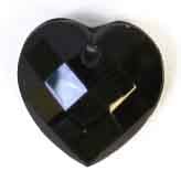 Glass Bead Briolettes 10x10mm Heart Shape