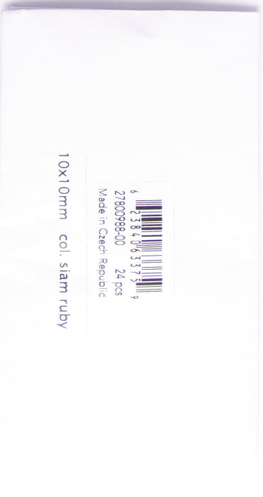 Glass Bead Briolettes 10x10mm Heart Shape 