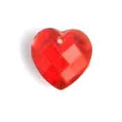 Glass Bead Briolettes 10x10mm Heart Shape