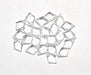 Glass Bead Briolettes 9x7mm Diamond Shape 