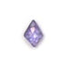 Glass Bead Briolettes 9x7mm Diamond Shape 