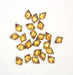 Glass Bead Briolettes 9x7mm Diamond Shape 