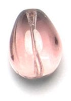 Glass Bead 11x9mm Grooved Drop 