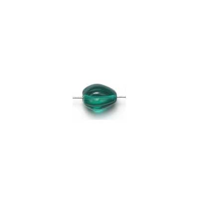 Glass Bead 11x9mm Grooved Drop