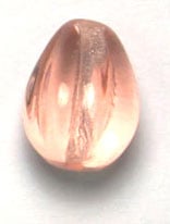 Glass Bead 11x9mm Grooved Drop 