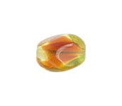 Glass Oval Twisted Beads 15x11mm