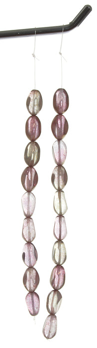 Glass Bead 4 Sided Flat 18x12 Crystal/Red 20 pcs