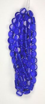 Glass Bead 4 Sided Flat 12mm Strung