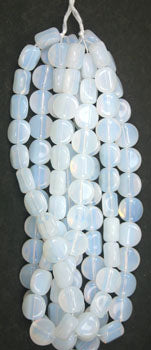 Glass Bead 4 Sided Flat 12mm Strung